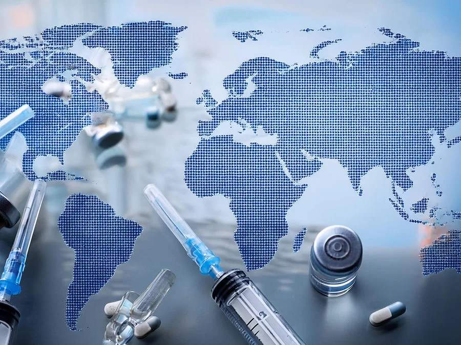 Injectables and world map